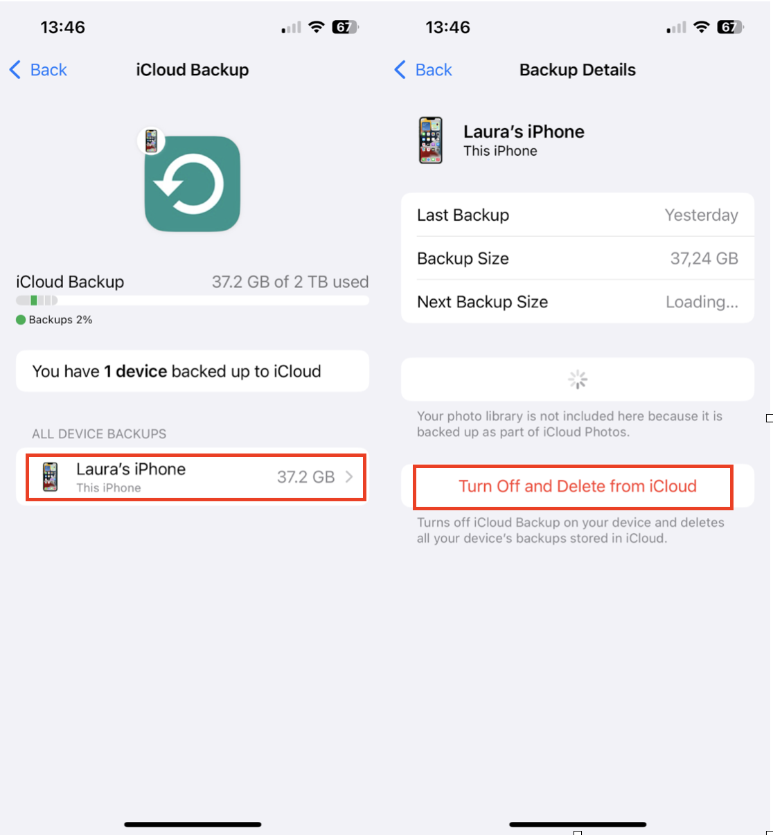 How to delete stuff from iCloud on iPhone